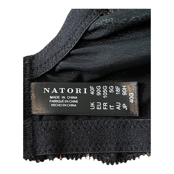 Natori bra 741299 Feathers full figure underwire black size 40G - Picture 6 of 9